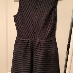 Black V-Neck Simple Cocktail Dress